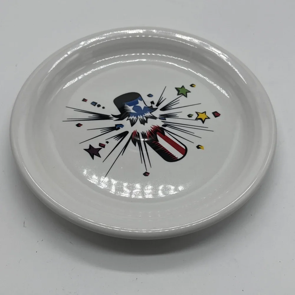 Fiesta Remember When Antiques & Collectibles Firecracker Bistro Salad Plate #1